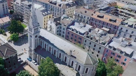 Ein Blick auf die Kirche in Genf, die dem hl. Franz von Sales gewidmet ist und unbedingt renoviert werden muss. (Foto: zVg)