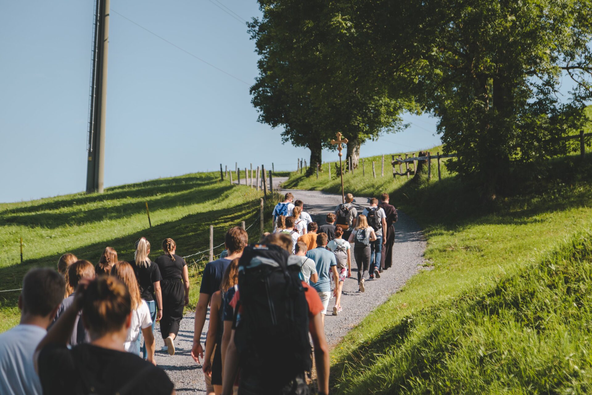 Jugendliche auf Pilgerfahrt mit «Gottwärts» 2019. (Foto: zVg)