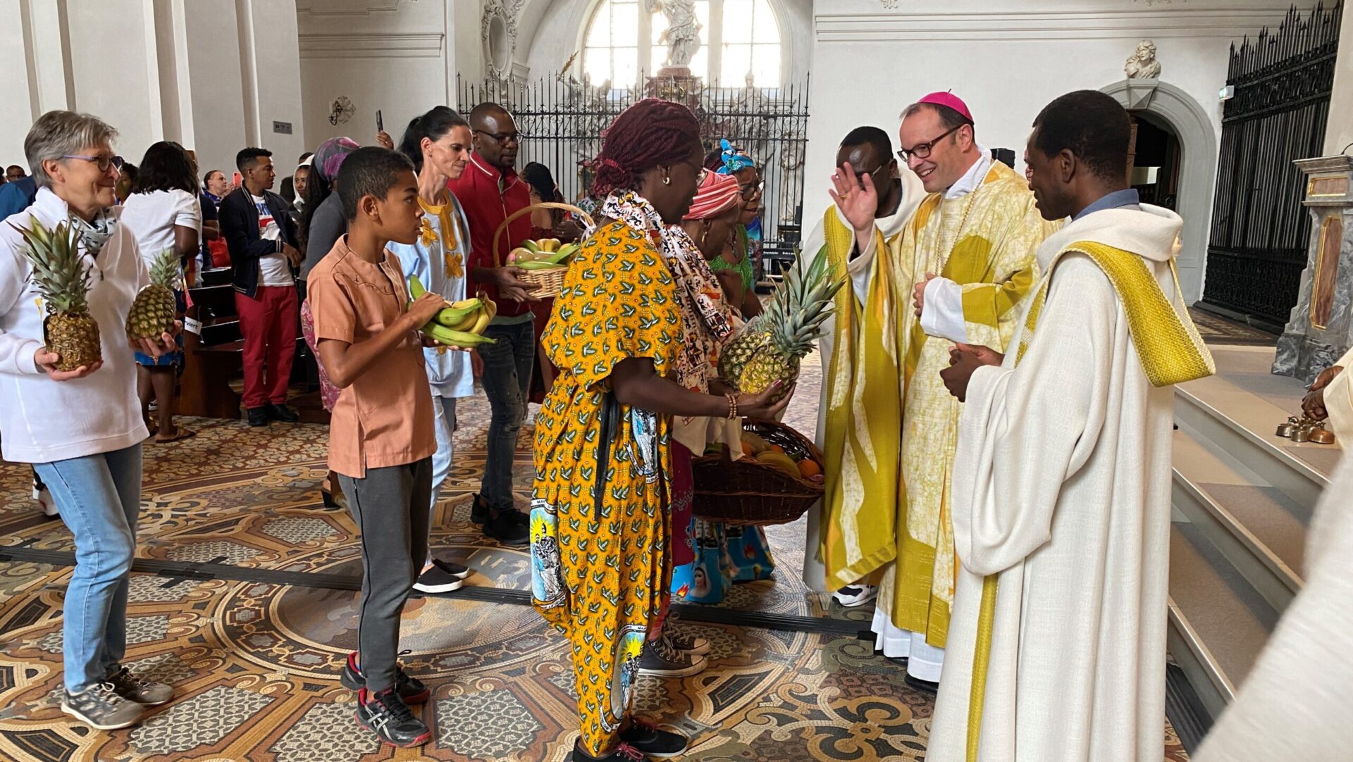 Abt Urban Federer anlässlich der traditionelle Afrikawallfahrt 2022 im Kloster Kloster Einsiedeln.